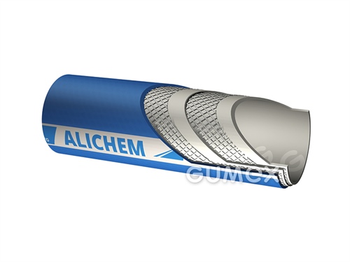 Potravinová hadica na tekuté požívatiny ALICHEM, 13/23mm, FDA, 15bar (pri 20°C)/-0,5bar, EPDM/EPDM, -40°C/+120°C, modrá